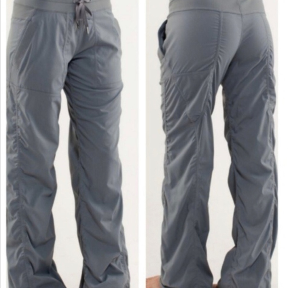 Army Green Luluemon/ Athletica Dance 12 lined pant